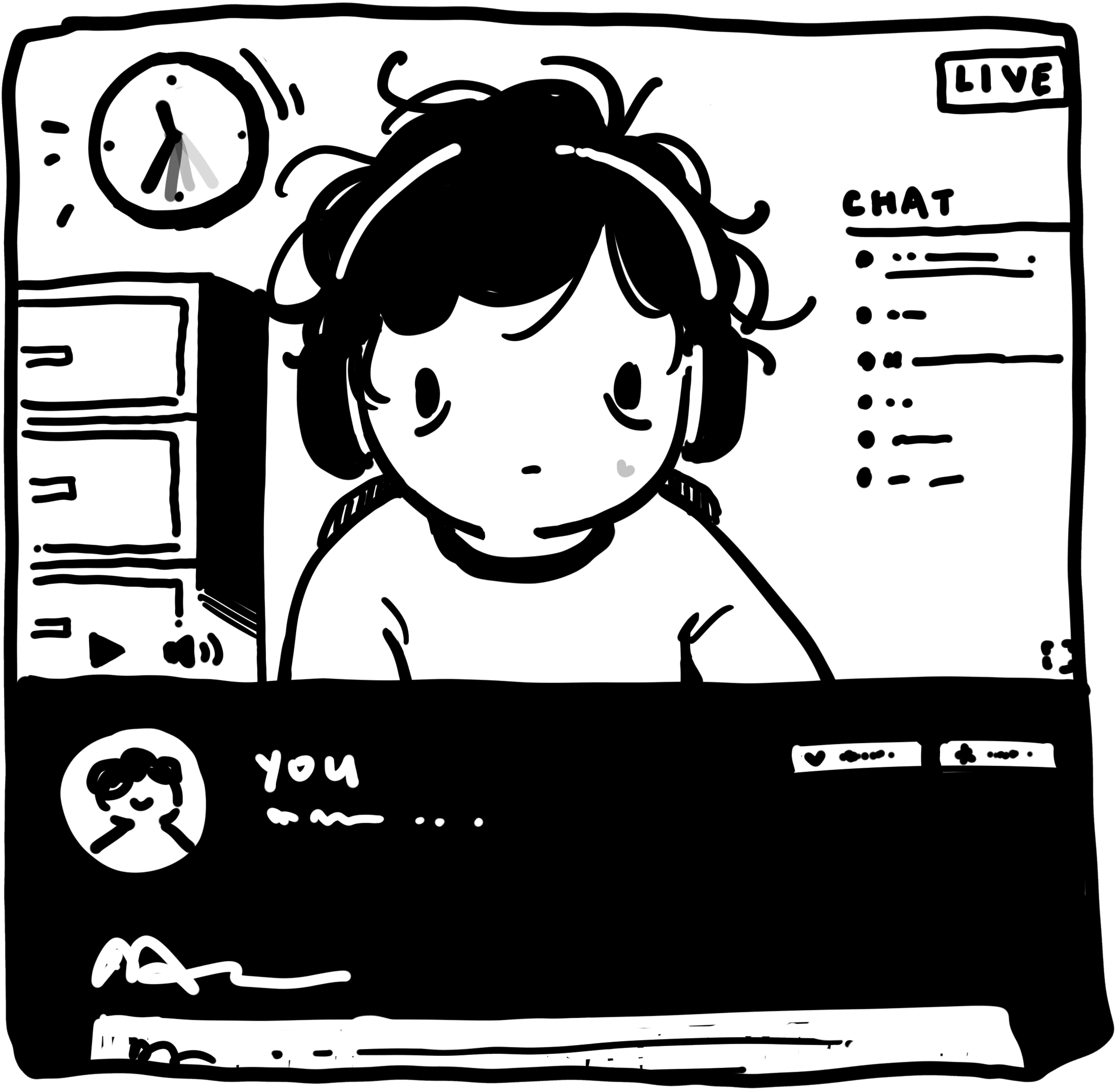 Streamer streaming but looking burnt out